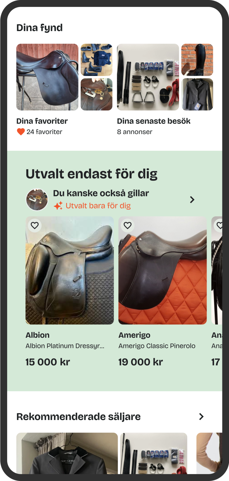 Förslag endast för dig